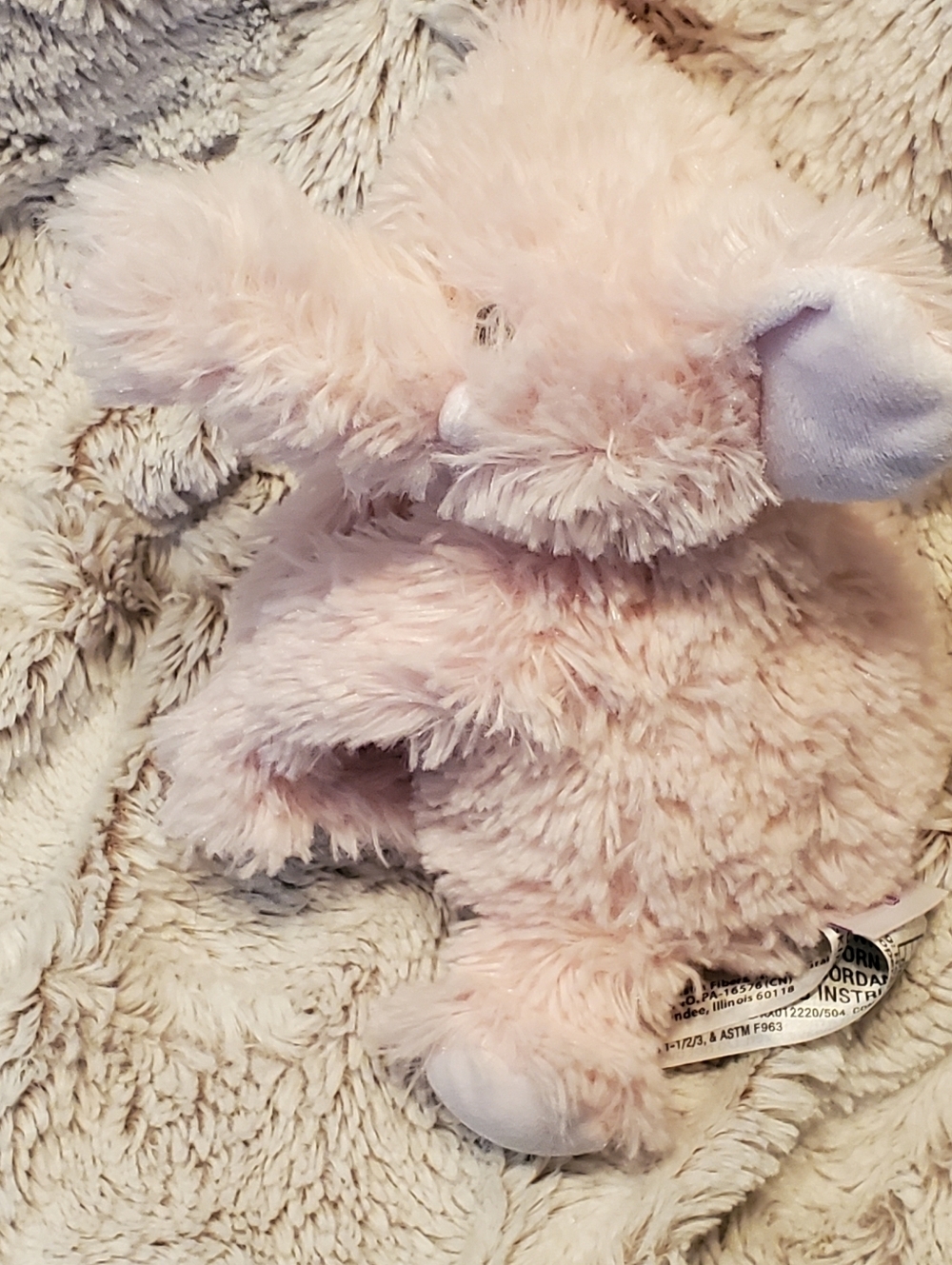 Warm & Cozy Heatable Microwavable Plush Pink Elephant For Soothing Warmth - Picture 6 of 10